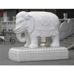 河北大理石石雕大象价格-盛晟雕塑