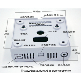 盛世宏博厂家供应新型数显式机房机柜环境监测温湿度传感器缩略图