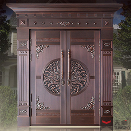 供应延安榆林欧式别墅庭院铜门设计安装
