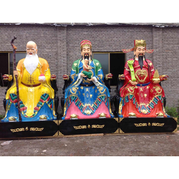 佛像厂订做 玻璃钢彩绘佛像 老寿星像3米福禄寿星神像 雕塑 
