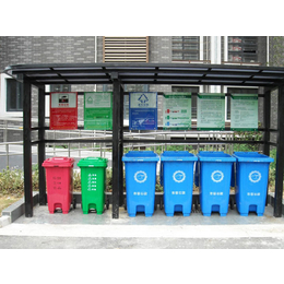 厂家定制分类垃圾亭小区垃圾回收站社区分类垃圾分类亭垃圾分类站