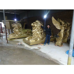 故宫铜狮子雕塑(图)-黄铜狮子厂家-湖南铜狮子