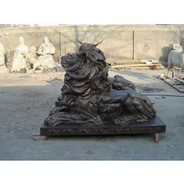 风水铜狮子-福建铜狮子-唐县海谊雕塑