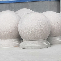 防撞路障石球-德润石材光面圆球-防撞路障石球多少钱一个