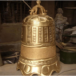 1.8米铜钟雕塑批发-萍乡1.8米铜钟-纯铜法器摆件(多图)