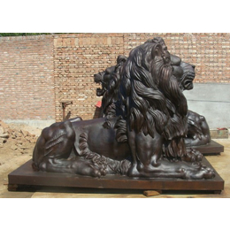 怡轩阁铜工艺品-四川铜狮子雕塑-铜狮子雕塑制作