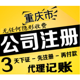 重庆光电园公司注册营业执照提供地址代账