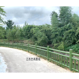广州仿木栏杆厂家 艺高景观仿木栏杆多少钱一米 防腐木护栏款式