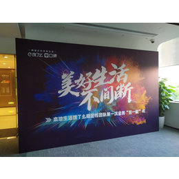 上海闵行区活动舞台背景板 桁架展板喷绘制作安装