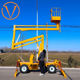 16米曲臂式升降机 16米折臂升降平台 柴油机升降车报价