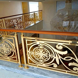 洛阳雕花铝合金装饰楼梯护栏
