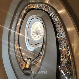 阳江个性铜雕刻扶手楼梯生产厂家