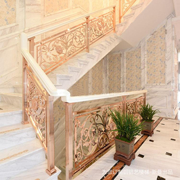 潍坊响当当的设计师无法拒的铜艺楼梯扶手设计之美