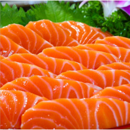 新鲜三文鱼中段刺身品质料理店寿司食材鲑鱼自助餐餐饮海鲜批发