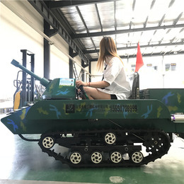 全金属车身工业履带 双人坦克车 越野坦克车 军事游乐拓展设备