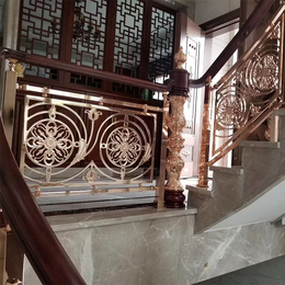福建欧式酒店镂空楼梯纯铜板雕刻护栏瑰丽时尚  