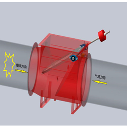 粉尘管道阻火隔爆装置 带自锁机构