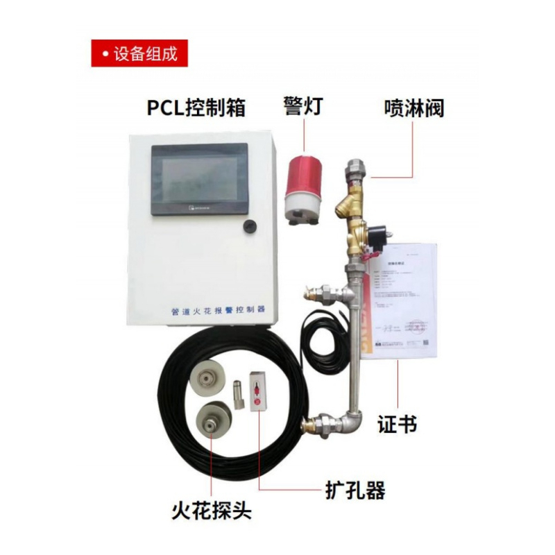 风管火花探测控制装置 火花监测熄灭系统