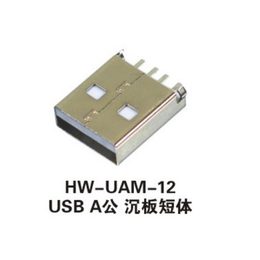 USB A公沉板短体 