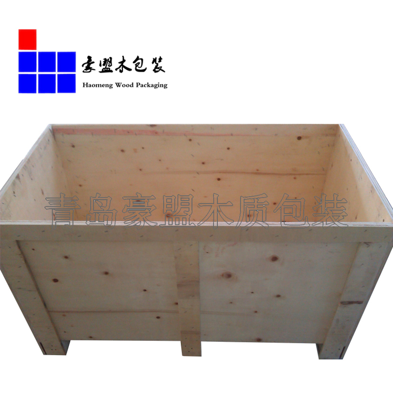 青岛厂家加工定做木箱 免熏蒸胶合板包装箱四面封闭木箱