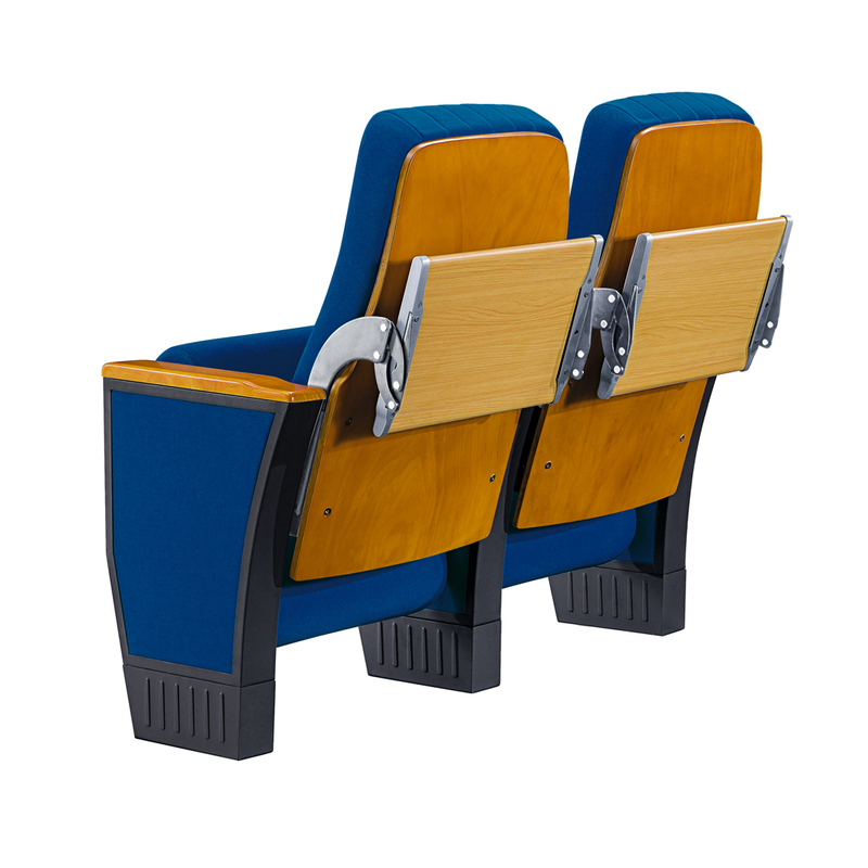 江西顺富美礼堂椅 款铁脚架带后置多层夹板写字板会议厅报告座椅