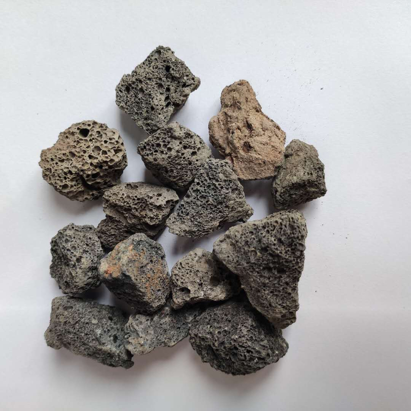 生物滤池用黑色颗粒火山岩 3-5cm常规火山岩现货供应