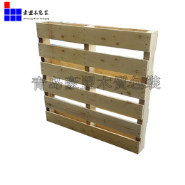 青岛厂家加工定做松木托盘 两面进叉松木卡板可摞高