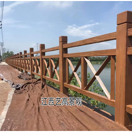 广东水泥仿木栏杆生产厂家施工做法 混凝土仿木栏杆价格安装