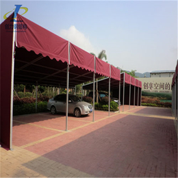 济南大型工厂仓库篷生产移动遮阳棚制作电动推拉雨篷固定篷缩略图