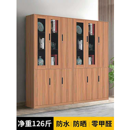 重庆木纹色铁皮柜办公资料柜厂家供应