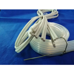 白色硅胶双排管 内孔3外径5双孔硅胶气管套线管 可定做裁切
