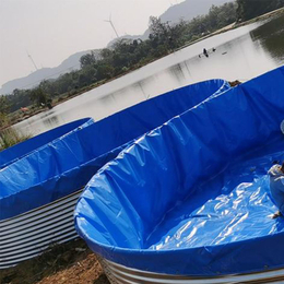 养殖帆布水池帆布鱼池厂家 镀锌板养殖池养鱼池蓄水池