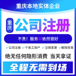 重庆新山村代理公司注册 个体执照注册 可加急