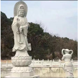厂家供应生产石雕观音菩萨雕像 石材滴水观音佛像缩略图