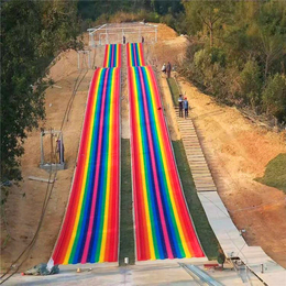  七彩滑道建设占地面积 户外大型滑梯基础要求 彩虹滑道场地测量