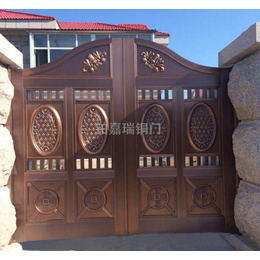 铂嘉瑞别墅铜艺门(图)-上海会所铜门-铜门