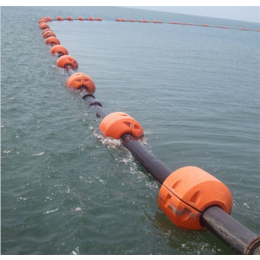 港口救援警示夹网拦污排  隔离浮物运输浮体  港口塑料浮筒缩略图