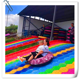 彩虹滑道平方米价格 室外彩色滑梯材质 网红滑道生产厂家