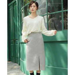 惠州双面羊绒短裙定制优选商家-艾菲扬服装厂