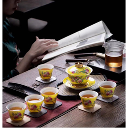 年终礼品茶具定做 文创陶瓷茶具套装