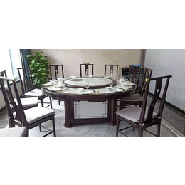  新中式实木餐椅茶楼餐厅餐椅价格私房菜餐桌椅定制