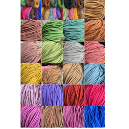 韩国绒条彩色编织皮绳厂家批发 礼盒鲜花捆扎可按要求定制