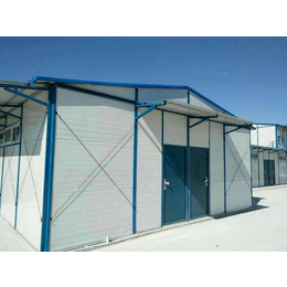 临汾霍州活动房规格型号安装师庄乡彩钢结构房封顶