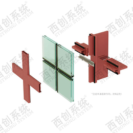 西创系统直角钢型材精制钢型-T形钢幕墙系统缩略图