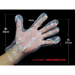 一次性pe薄膜手套 加厚透明塑料 100只麻点防滑左右手通用缩略图