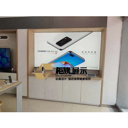 爆光市场3.6华为智慧屏展示墙柜 智能产品背柜首度亮相