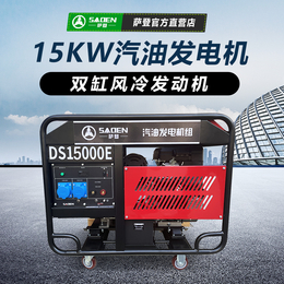 萨登5KW开架式低噪音汽油发电机220V380V电启动备用