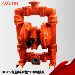 正奥泵业QBY5-50F46型流体衬氟气动隔膜泵压滤机隔膜泵