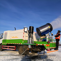 自带水泵发电机方便快捷国产移动式车载造雪机厂家