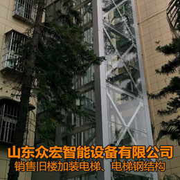  山西晋中旧楼加装电梯方案-旧楼加装电梯钢结构井道-电梯维保缩略图